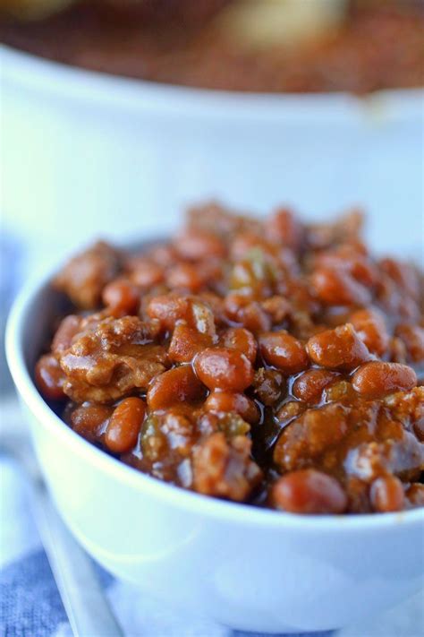 See my picadillo recipe•telera roll•refried pinto beans•bacon; Aunt Val's Easy Baked Beans Recipe | Easy baked beans ...