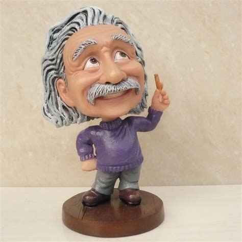Free Shipping Resin Crafts Einstein Bobble Head Famous People