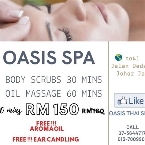 Oasis Thai Spa Massage Spa In Taman Johor Jaya