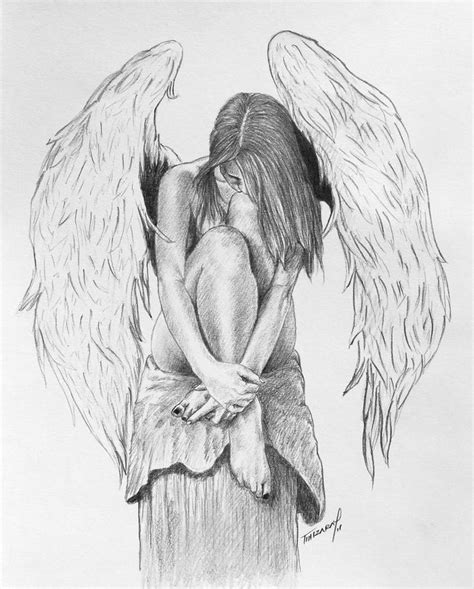 Pin By Teresa Spates On Angel Angel Drawing Sketches Angel Sketch