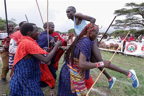Kenyan Warriors Compete During Maasai Games Replacing Lion Hunting Hot Lifestyle News