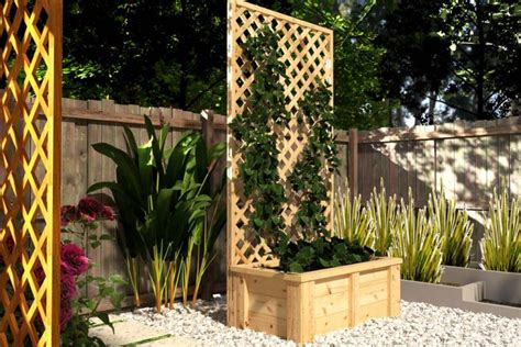 How To Build A DIY Planter Box With Trellis TheDIYPlan