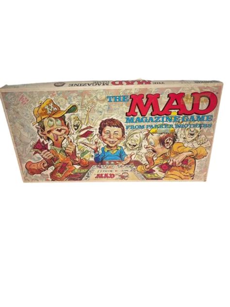 Vintage 1979 The Mad Magazine Game From Parker Brothers Complete Board Game 3000 Picclick