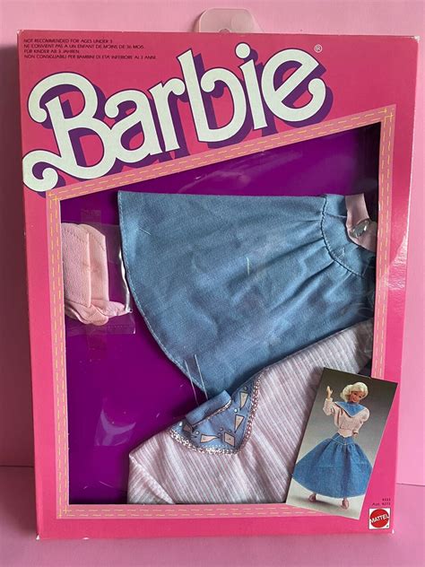 Foreign The Jeans Look Fashions For Barbie Doll 4333 New 1987 Etsy