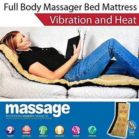 Buy Granth Velvet Bed Mattress Leg Massager With 9 Motor And 9 Soothing Heat 160x55 Cm Black