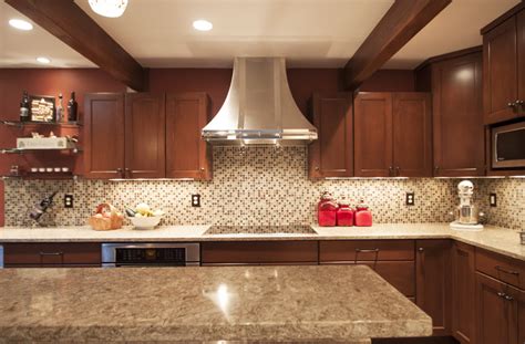 Kitchen Backsplash Ideas Dark Cherry Cabinets Besto Blog