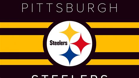 Pittsburgh Steelers With Maroon Background And Yellow Lines 4k Hd