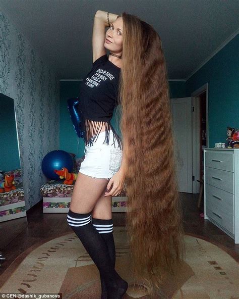 Russian Woman Hasnt Cut Her Hair For 14 Years Daily Mail Online