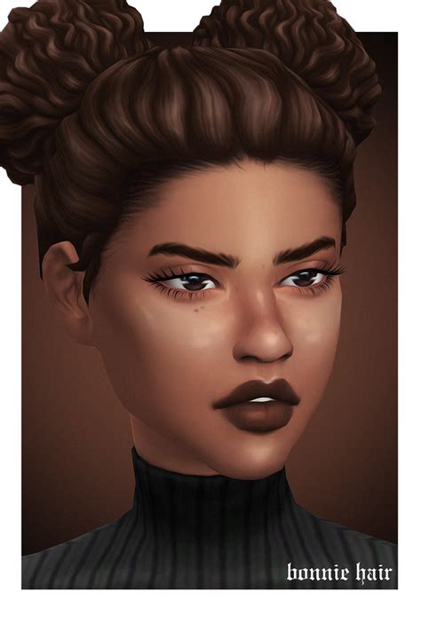 Bonnie Hair Grimcookies On Patreon Sims Hair Sims 4 Sims 4 Characters