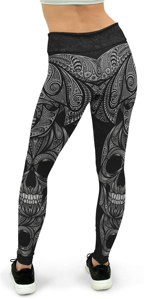 Ornamental Skull Yoga Pants