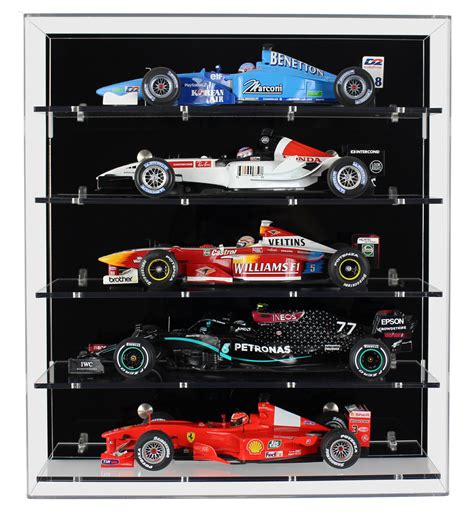118 Scale F1 Model Car Wall Display Case For 5 F1 Models