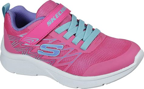 Skechers Kids Girls Microspec Bold Delight Sneaker Hot Pink 4 Big Kid