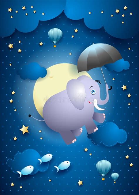 Elefante Con El Globo Stock De Ilustración Ilustración De Infantil
