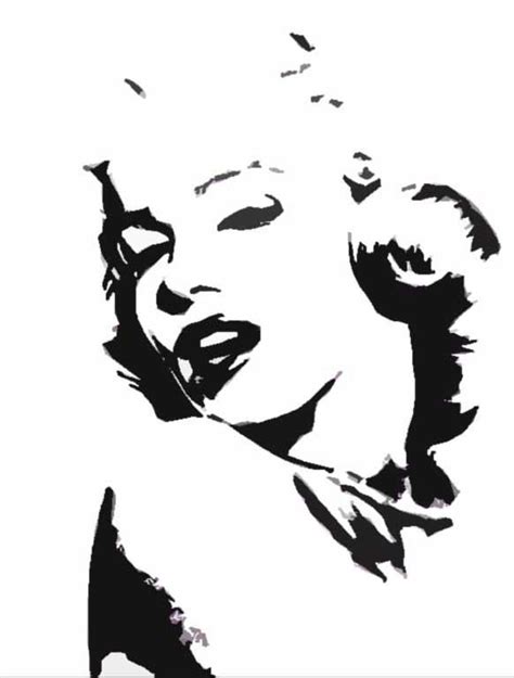 Marilyn Monroe Stencil By Diablometal Marilyn Monroe Stencil