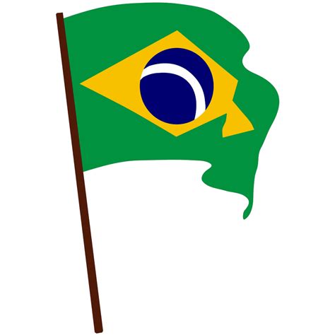 Waving Flag Of Brazil Png Svg Clip Art For Web Downlo