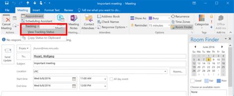 Tracking A Meeting Proposal In Outlook Technology Support Services