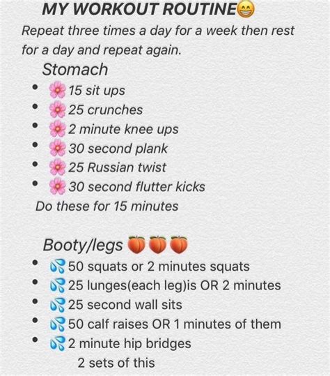 pinterest danicaa ️ daily workout plan workout routine daily exercise routines