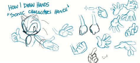 How To Draw Sonics Hands Documentride5
