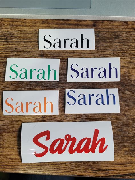 Name Labels Name Stickers Custom Name Stickers Name Decals Etsy