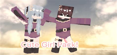 Cute Girls Hd Skin Pack Mc Skin Packs