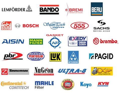 Automotive Parts Company Logos