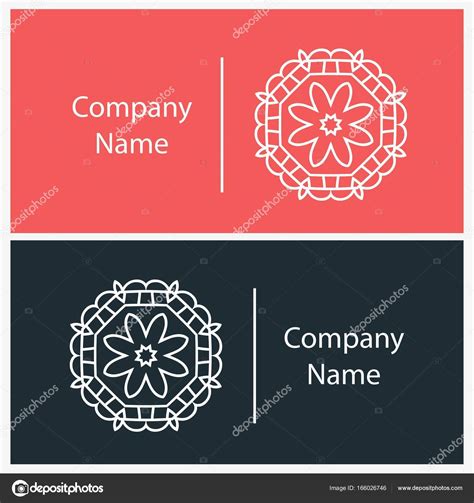 Card Template With Circular Logo Stock Vector Image By ©wewhitelist