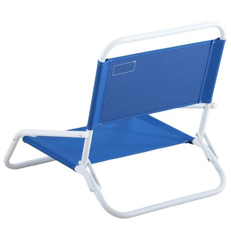 Outsider Polyester Blue Folding Beach Chair Carrying Straphandle Included At
