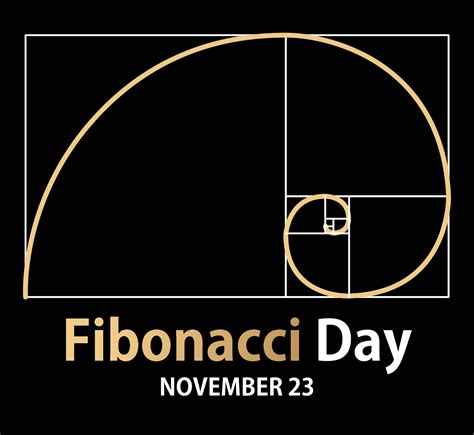 Fibonacci Day Poster Design 13092630 Vector Art At Vecteezy