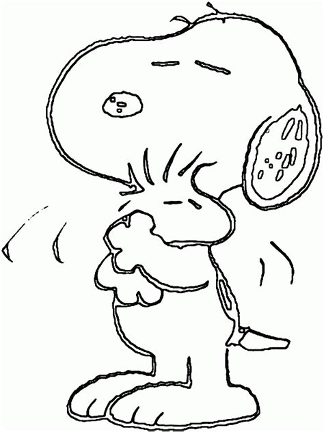 Snoopy And Woodstock Coloring Page