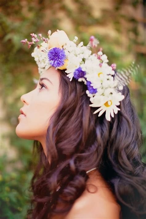 177 Best Flower Crowns Images On Pinterest Hairstyles