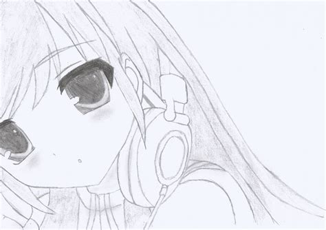 Anime Girl Drawing Headphones Anime Girl By Sluierstaartje Anime