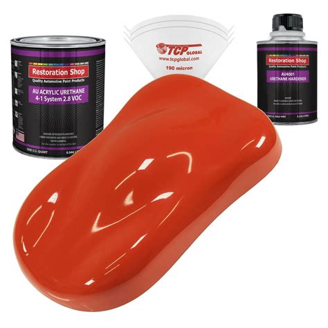 Restoration Shop Hemi Orange Acrylic Urethane Auto Paint Complete Quart