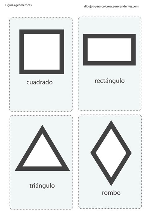 Formas Geométricas Para Imprimir Y Colorear Manualidades Forma