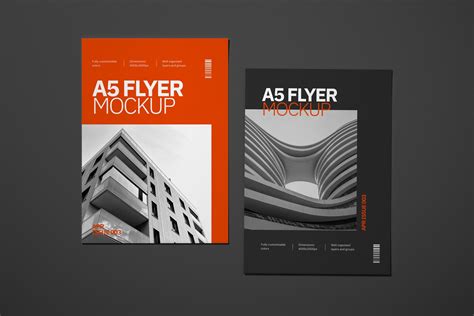 Download A5 Flyer Mockup Set | Deeplab Mockups