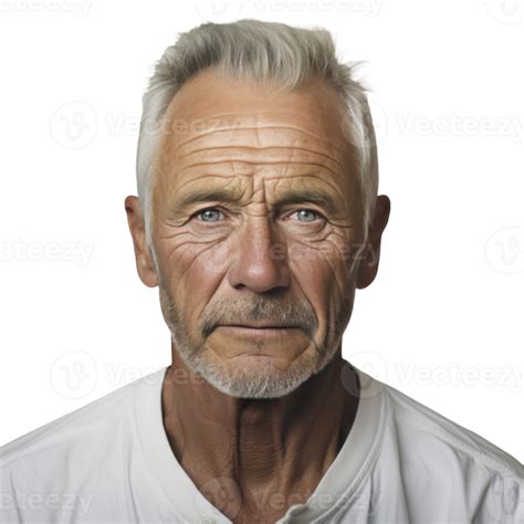 Ai Generated A Happy Older Man Smiling For The Camera Isolated 35544858 Png