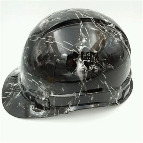 Hard Hat Custom Hydro Dipped Osha Approved Hell Raiser Skulls New