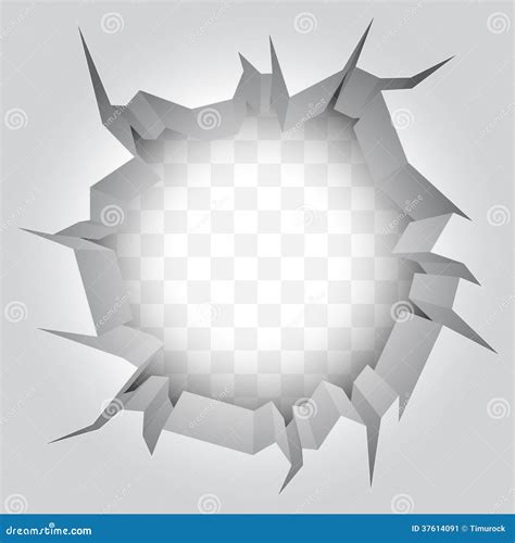 Wall Crack Stock Vector Illustration Of Ruined Broken 37614091