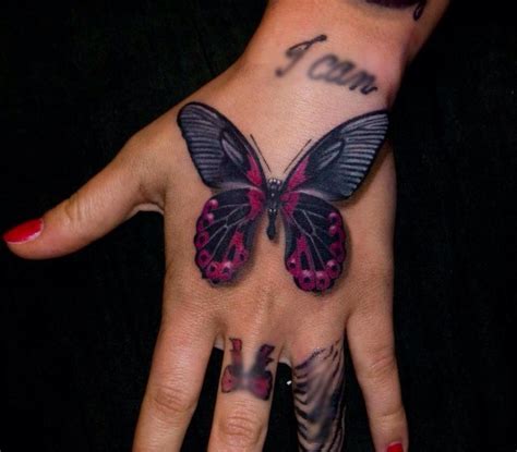 Mishmash Butterfly Hand Tattoo Neck Tattoo Hand Tattoos For Girls