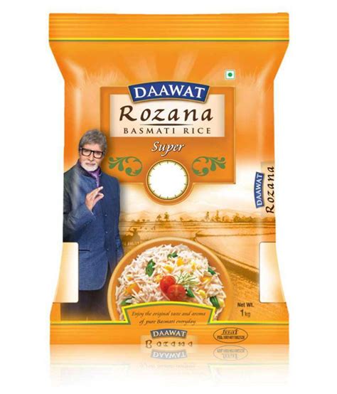 Рис басмати белый super daawat, 1 кг. Daawat Rozana Super Basmati Rice 1 kg Pack of 2: Buy ...