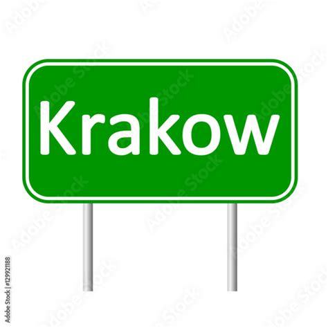Krakow Road Sign Stockfotos Und Lizenzfreie Vektoren Auf