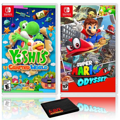 Yoshis Crafted World Super Mario Odyssey Two Game Bundle