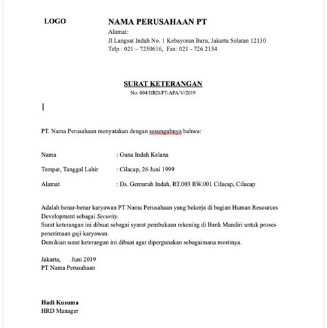 Surat Keterangan Tidak Bekerja Dari Rt Rw Pdf Contoh Surat Domisili Beserta Cara Dan Syarat