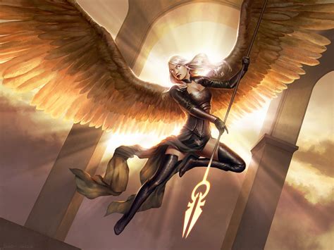 Wallpaper Fantasy Art Fantasy Girl Wings Angel Warrior 2048x1536