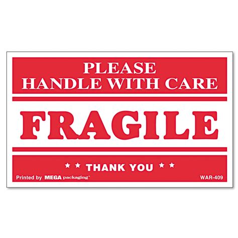 Print Out Fragile Sticker Packaging Label Fragile Just Print Use