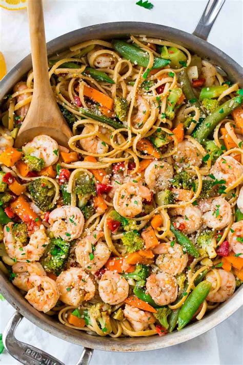 Healthy Garlic Shrimp Pasta An Amazing 30 Minute Meal That Everyone