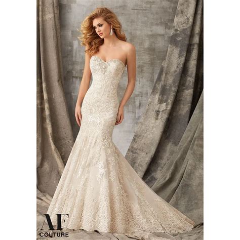 Romantic Lace Wedding Dresses Sexy Sweetheart Beaded Crystals Backless Mermaid Wedding Dresses