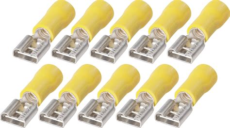 Cosses électriques femelle isolées FSPV 6 3 6 2 5 6 mm² jaune Conrad fr