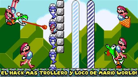 El Hack Más Trollero Y Loco De Super Mario World Jugando Diagonal