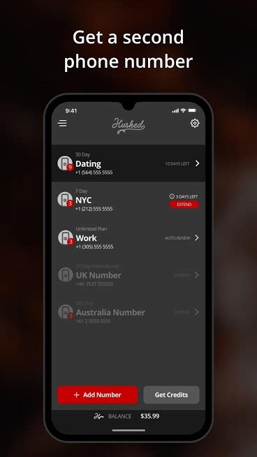 Hushed Second Phone Number Calling And Texting Review And Download
