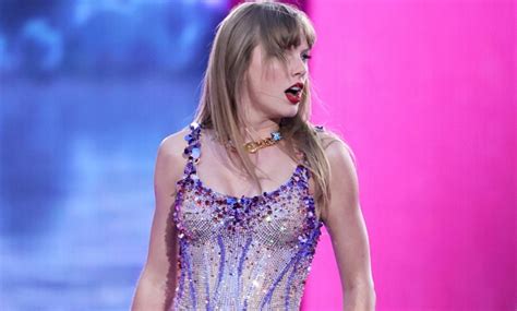 Taylor Swift Shines In A Jeweled Versace Bodysuit And Christian